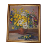 Nature morte bouquet champêtre