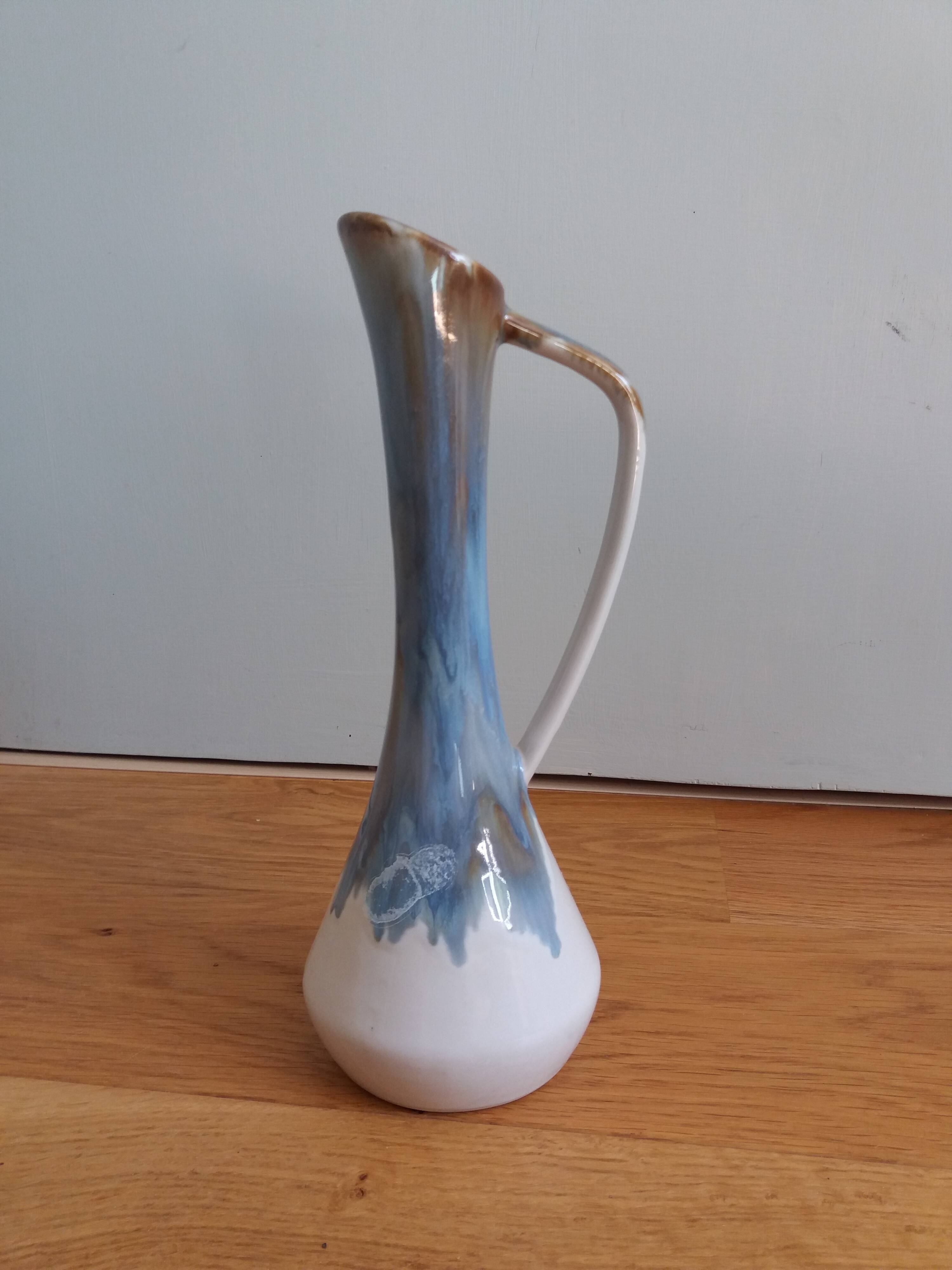 Rhoda clouds stoneware pitcher vase