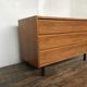 Vintage modernist dresser of the 1950 foot metal