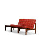 Moduline Easy chair and table by Ole Gjerlov-Knudsen, for France & Son 1960s