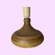 Lampe de table en céramique danoise - poterie en céramique de scandinavie - lampe en poterie en céramique brune