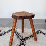 Pair of brutalist art stools 60s