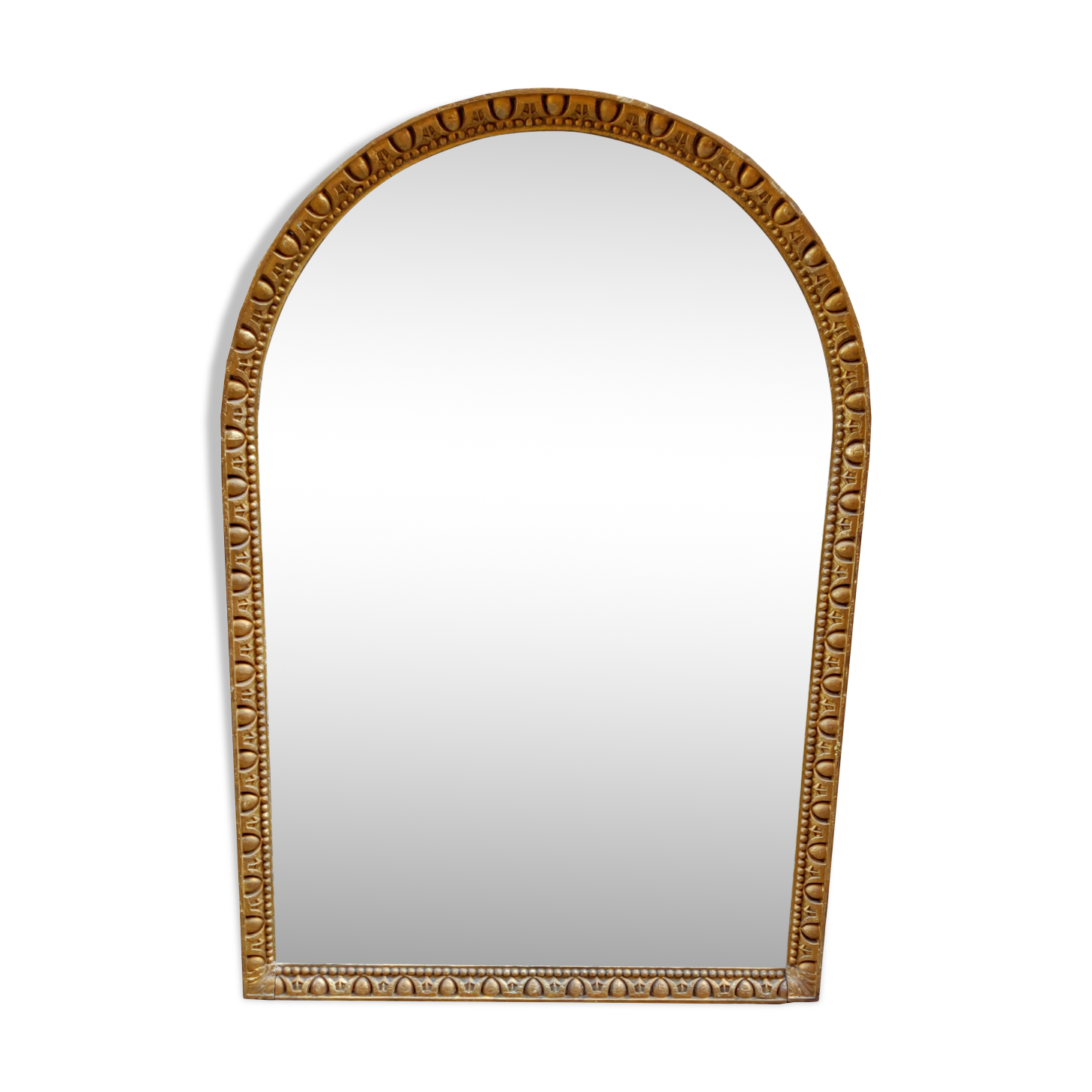 Mirror vaulted wooden end XIX 155x103cm