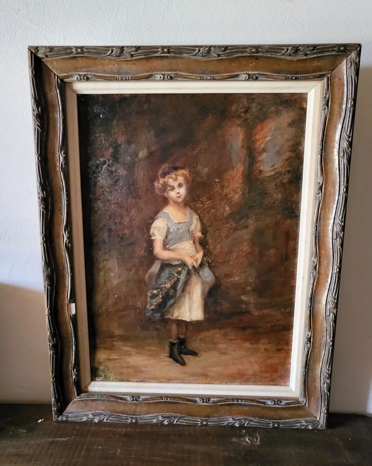 Oil on canvas to the girl