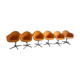 Set of 6 armchairs by Ray & Charles Eames for Herman Miller