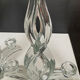 Pair of vintage crystal candlesticks from Vannes