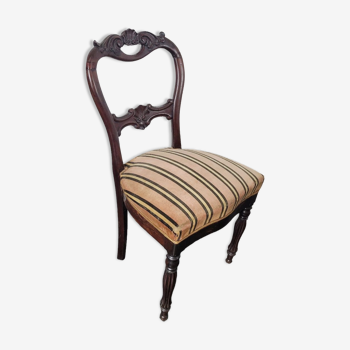 Chaise style Louis Philippe en acajou