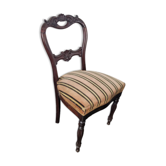 Chaise style Louis Philippe en acajou