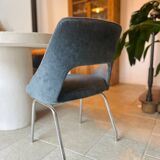 Blue velvet conference chairs