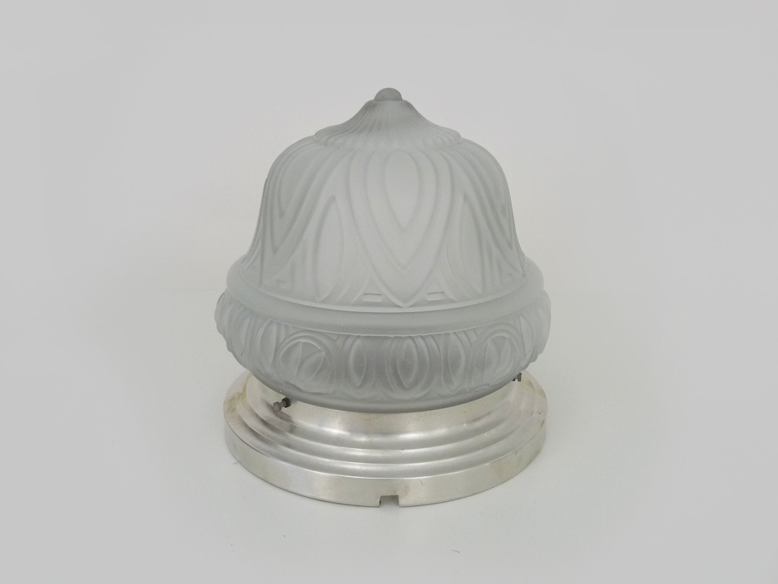 Ceiling lamp, wall lamp, molded glass lamp aluminum structure