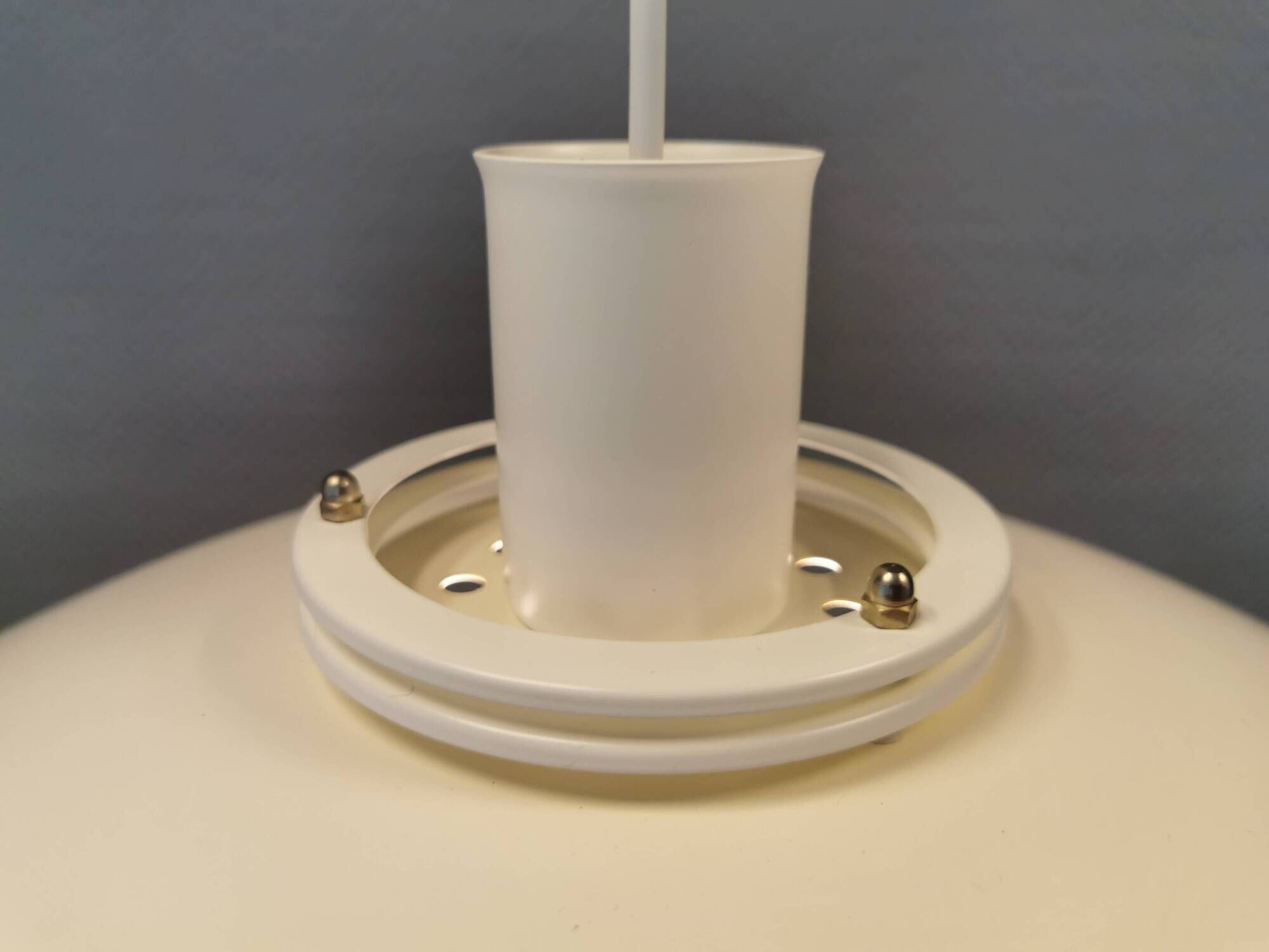 FormLight hanging lamp with multiple layers of shades, a Danish quality product from the 80s.