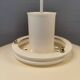 FormLight hanging lamp with multiple layers of shades, a Danish quality product from the 80s.