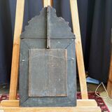 Napoleon III style mirror with gilt brass side panels