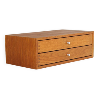Console Murale Modèle 128 en Teck par Kai Kristianen pour Aksel Kjersgaard