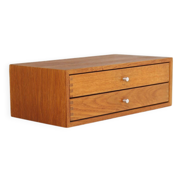 Console murale modèle 128 en teck par Kai Kristianen pour Aksel Kjersgaard