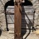 Solid oak farmhouse bench 140cm for rustic farmhouse table 1950