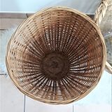 Large wicker basket / high rattan - Rattan pan / wicker XXL