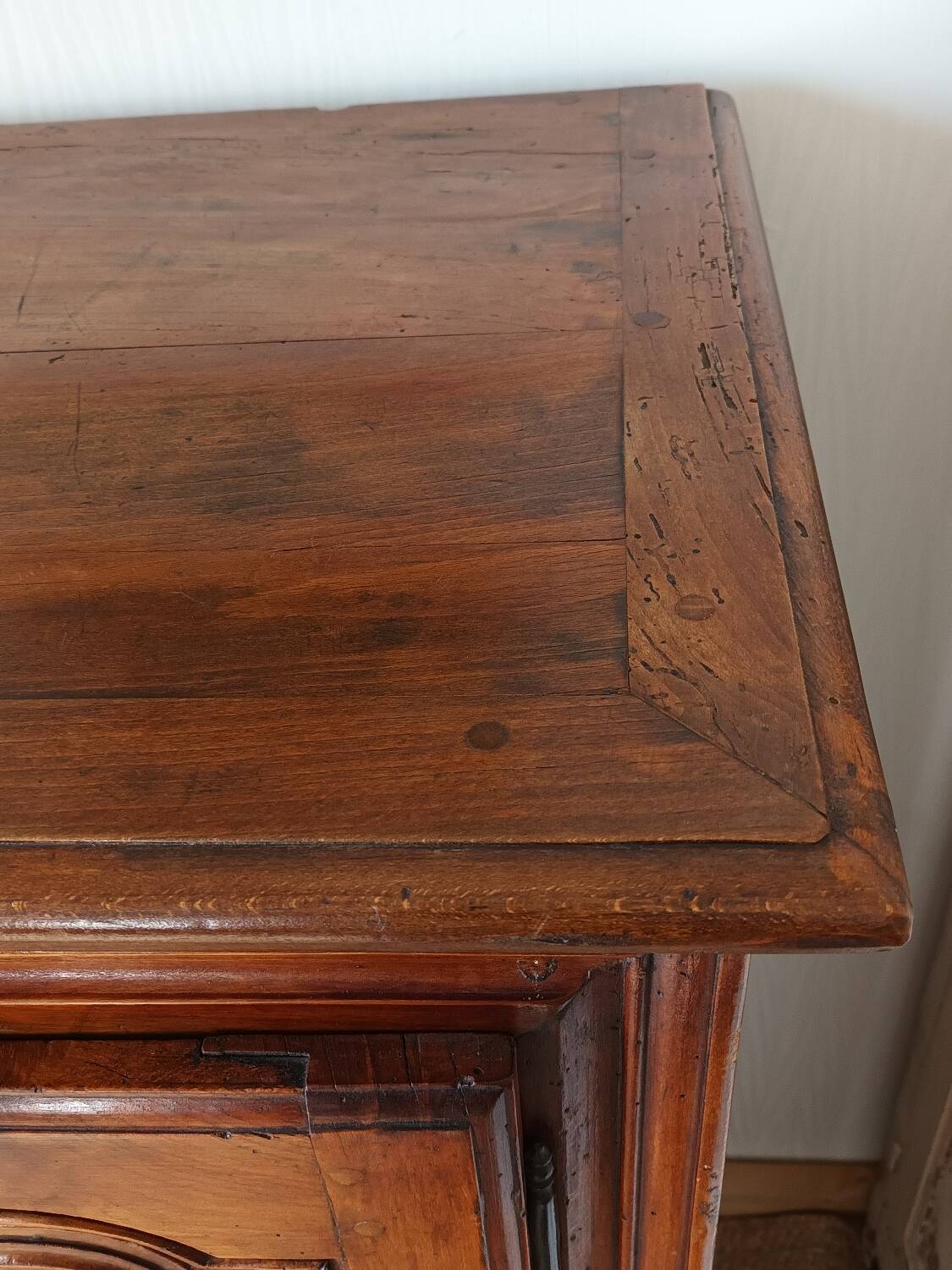High walnut sideboard, early 20th century