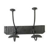 50's black metal vintage coats rack