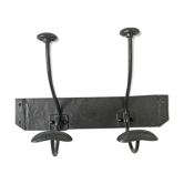 50's black metal vintage coats rack