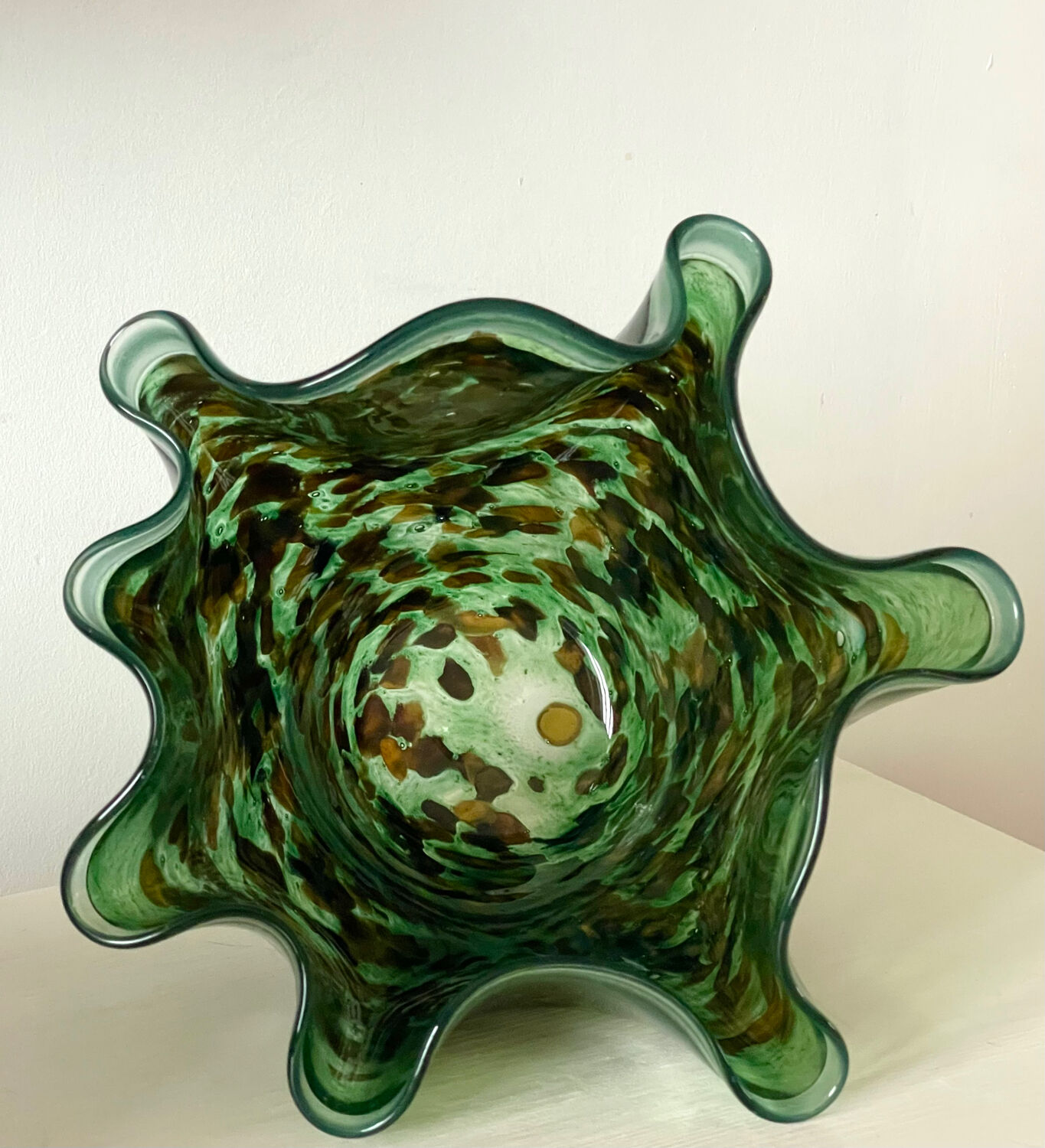 Blown glass vase 1970.