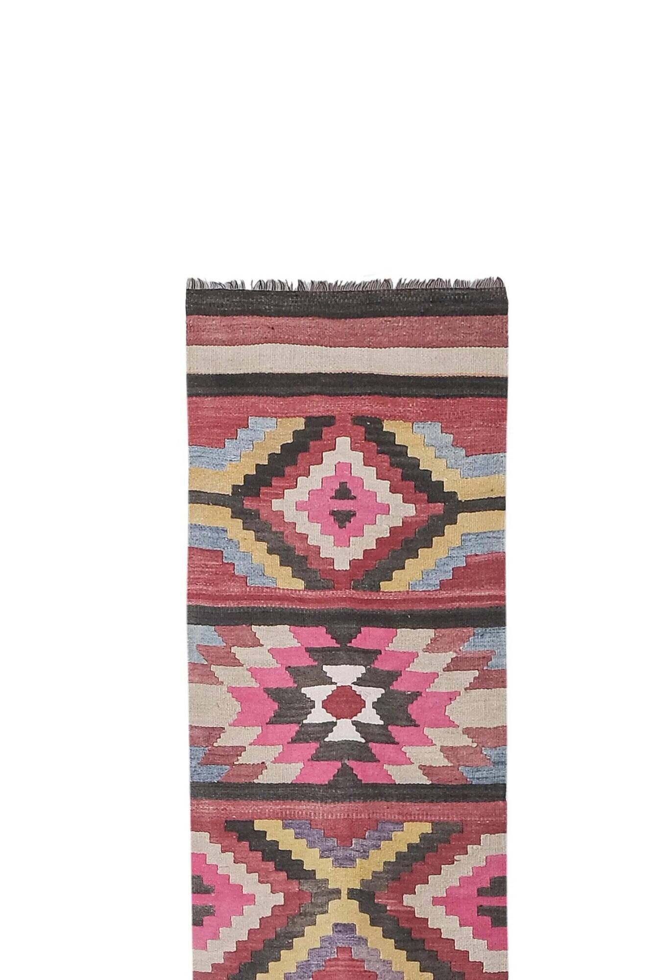 Tapis de couloir turc vintage