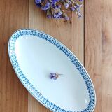 Iron clay dish with earthenware lions
