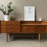 Vintage chest of drawers / sideboard from the 50s in golden oak