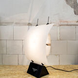 Murano metal and Murano glass table lamp by Alox Italia Anni '80