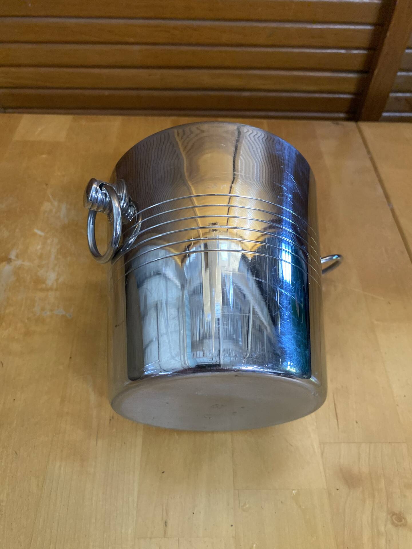 Old ice bucket cooler rémy letang stainless steel made in france #e1