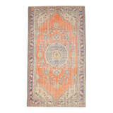 6x10 Faded Orange Classic Pattern Vintage Rug, 177x312 Cm