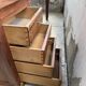 Double-sided walnut counter desk 1900