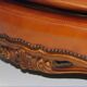 Louis XV style tawny leather chair