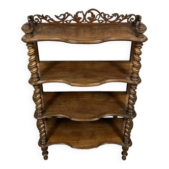 Shelf - bookcase with 4 shelves from the Napoleon III period In mahogany circa 1850