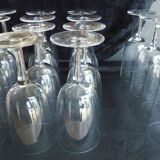 Set of 16 crystal glasses including 12 crystal glasses.