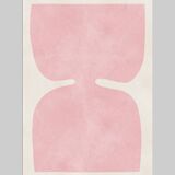 Set of 4 abstract arts with minimalist shapes