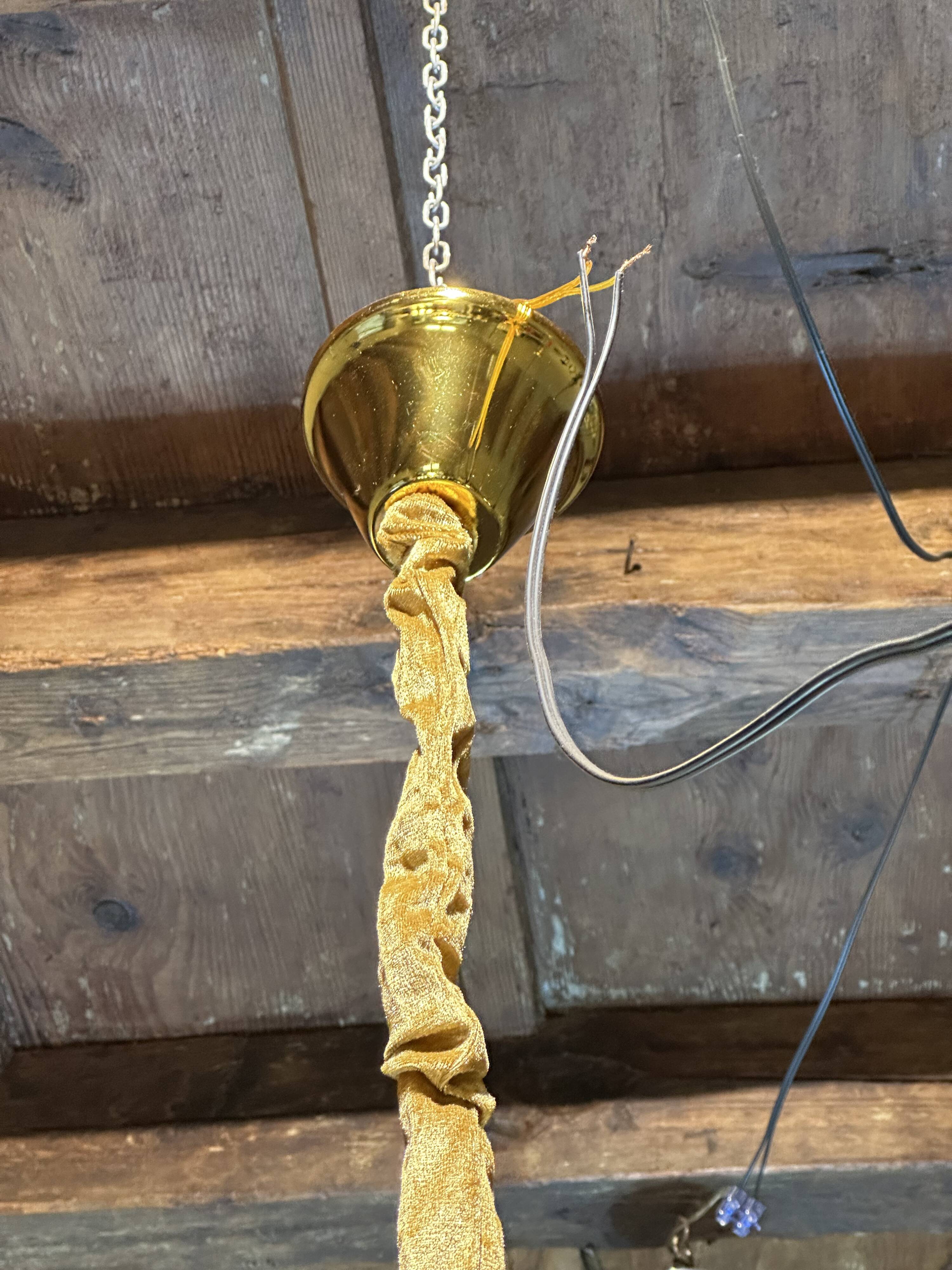 Lampadario trilobo Venini di Paolo Venini, anni '80