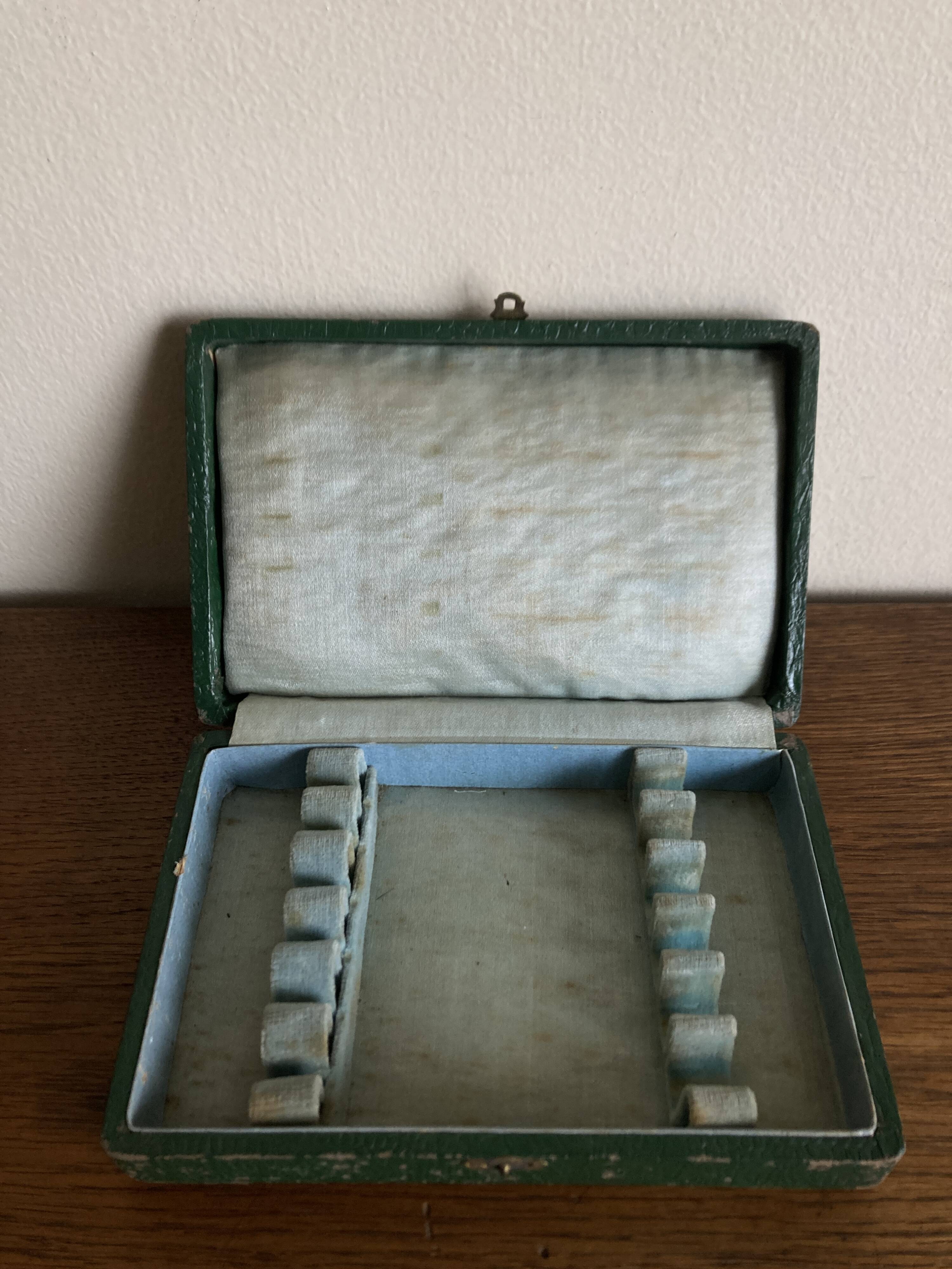 Set de 6 fourchettes à huitres 19e en bois d'ébène