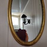 Louis XVI style oval mirror