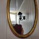 Louis XVI style oval mirror