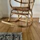Bamboo and rattan rocking chair