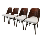 Dining Chairs by Radomir Hoffman for Ton, 1950s, Set of 4