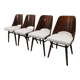Chaises de salle à manger par Radomir Hoffman pour ton, années 1950, Set de 4