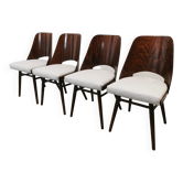 Dining Chairs by Radomir Hoffman for Ton, 1950s, Set of 4