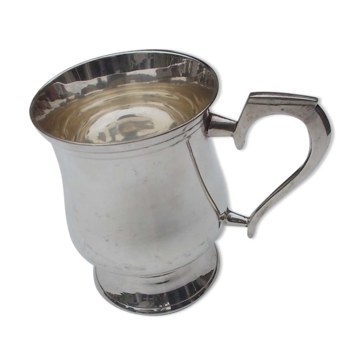 Silver-plated metal cup