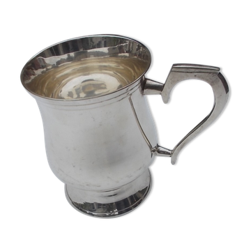 Silver-plated metal cup