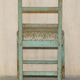 Pair of antique French chairs with original paint.