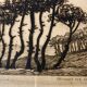 Old engraving, Biarritz, the 20th century love bedroom