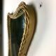 Asymmetrical brass mirror 1960-70 Polish design