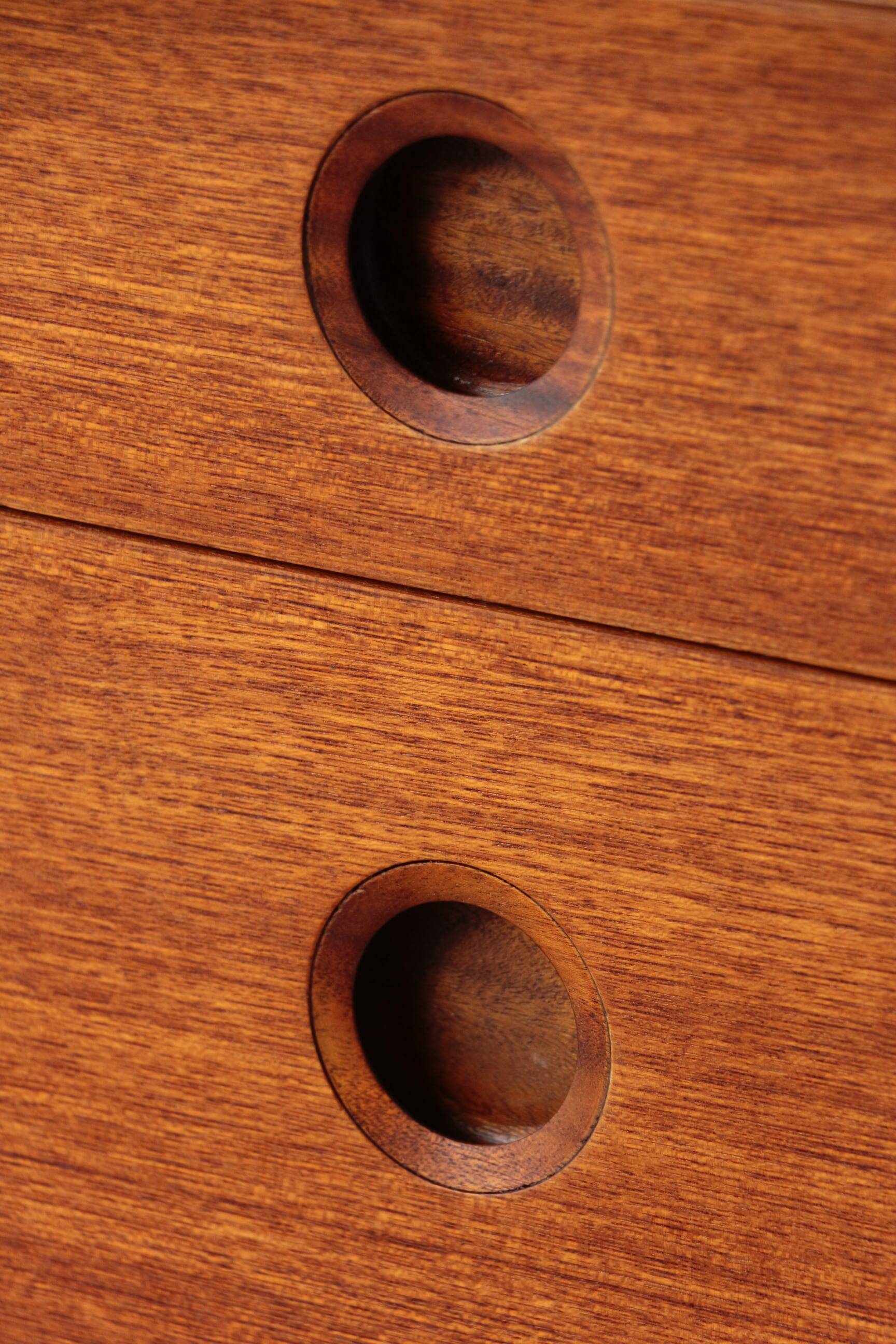 Wrighton Teak Dressing Table - Vintage 1960s - Hexagonal Base